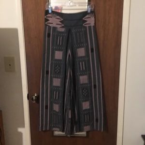 Thai cotton design pant, wide leg